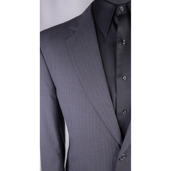 Jos A Bank 2-Pc Stripped Gray Suit Jacket Blazer Jacket Size 41R/S Pants 34X31 - Picture 5 of 16